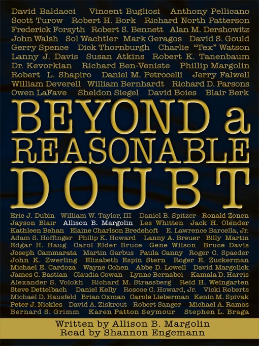 Cover image for Jury Nullifications and Reasonable Doubt